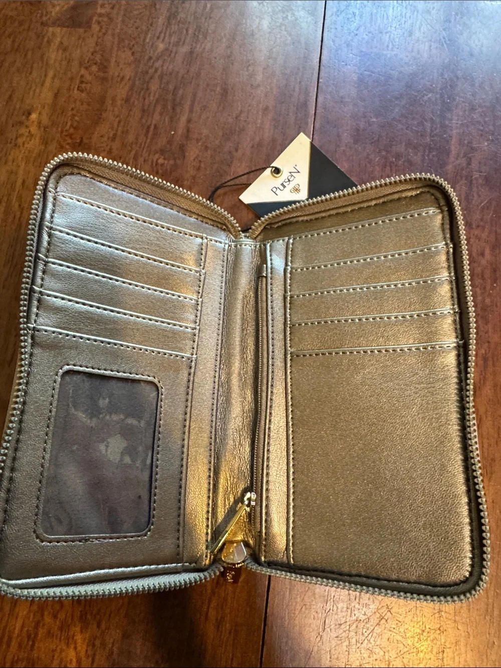 PurseN quilted metallic
